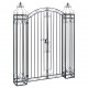 Ornamental Garden Gate Wrought Iron 122x20.5x160 cm Ornamental Garden Gate Wrought Iron 122x20.5x160 cm