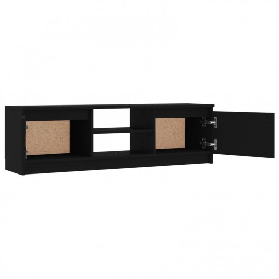 TV Cabinet Black 120x30x35.5 cm Chipboard TV Cabinet Black 120x30x35.5 cm Chipboard