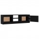 TV Cabinet Black 120x30x35.5 cm Chipboard TV Cabinet Black 120x30x35.5 cm Chipboard