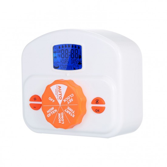 Automatic Drip Irrigation Emitter System Controller Batter-powered/USB-powered Programmable Watering Water Timer for Gardening Pot Plants Flowers with 10-meters 4/7 Automatic Drip Irrigation Emitter System Controller Batter-powered/USB-powered Programmable Watering Water Timer for Gardening Pot Plants Flowers with 10-meters 4/7