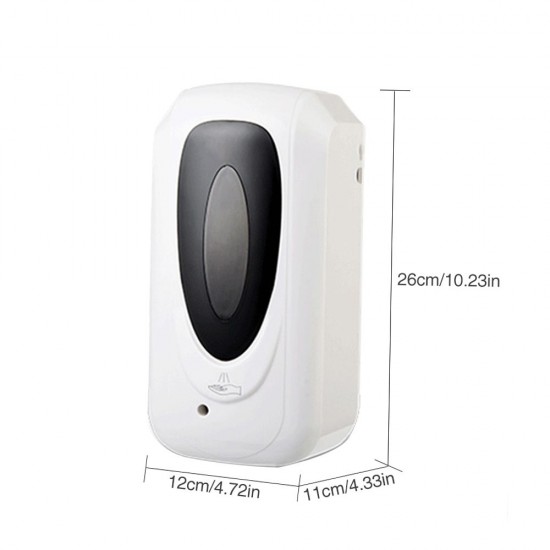 Fengjie Bathroom Touchless Cleaning Liquid Dispenser Machine Wall-mounted Fine Mist Spray Hand Hygiene Automatic Sensor Hand Cleaner F1303 Induction Sprayer Machine 1000ML (Batteries not included) Fengjie Bathroom Touchless Cleaning Liquid Dispenser Machine Wall-mounted Fine Mist Spray Hand Hygiene Automatic Sensor Hand Cleaner F1303 Induction Sprayer Machine 1000ML (Batteries not included)