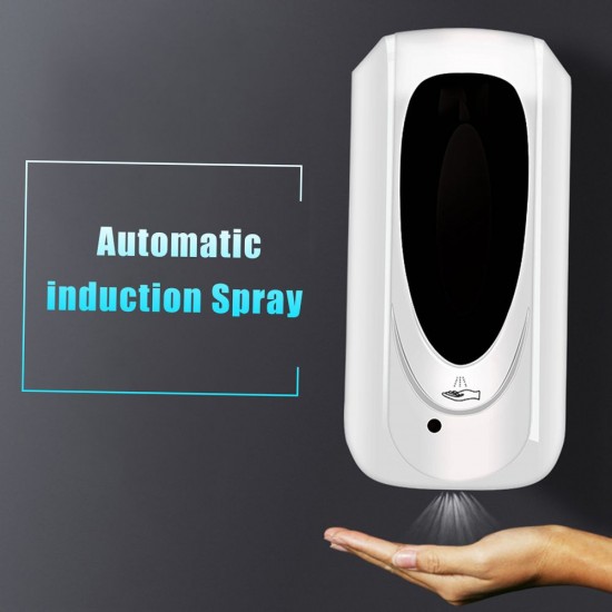 Fengjie Bathroom Touchless Cleaning Liquid Dispenser Machine Wall-mounted Fine Mist Spray Hand Hygiene Automatic Sensor Hand Cleaner F1303 Induction Sprayer Machine 1000ML (Batteries not included) Fengjie Bathroom Touchless Cleaning Liquid Dispenser Machine Wall-mounted Fine Mist Spray Hand Hygiene Automatic Sensor Hand Cleaner F1303 Induction Sprayer Machine 1000ML (Batteries not included)