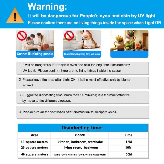 UV Purple Light Sterilization Disinfection Lamp Waterproof UVC UVA Double Waveband Household Sterilamp Sterilization Light UV Purple Light Sterilization Disinfection Lamp Waterproof UVC UVA Double Waveband Household Sterilamp Sterilization Light
