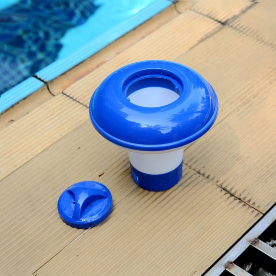 Floating Tablet Spa Chemical Dispenser Floating Pool Chlorine Dispenser Chemical Holder for 1.5 inches Chlorine Tablets Adjustable Flow Vents for Increased Control Floating Tablet Spa Chemical Dispenser Floating Pool Chlorine Dispenser Chemical Holder for 1.5 inches Chlorine Tablets Adjustable Flow Vents for Increased Control