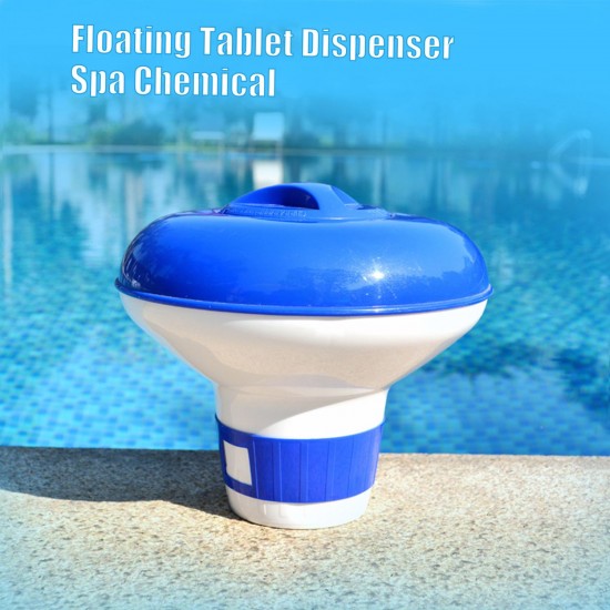 Floating Tablet Spa Chemical Dispenser Floating Pool Chlorine Dispenser Chemical Holder for 1.5 inches Chlorine Tablets Adjustable Flow Vents for Increased Control Floating Tablet Spa Chemical Dispenser Floating Pool Chlorine Dispenser Chemical Holder for 1.5 inches Chlorine Tablets Adjustable Flow Vents for Increased Control