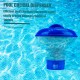 Floating Tablet Spa Chemical Dispenser Floating Pool Chlorine Dispenser Chemical Holder for 1.5 inches Chlorine Tablets Adjustable Flow Vents for Increased Control Floating Tablet Spa Chemical Dispenser Floating Pool Chlorine Dispenser Chemical Holder for 1.5 inches Chlorine Tablets Adjustable Flow Vents for Increased Control