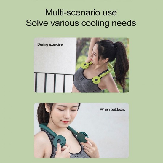 Hanging Neck Fan 3 Speed Bladeless Fan Turbo Driven Fan Large Capacity Hanging Neck Fan Does Not Get Stuck Hair Fan Burst Cherry Blossom Powder Hanging Neck Fan 3 Speed Bladeless Fan Turbo Driven Fan Large Capacity Hanging Neck Fan Does Not Get Stuck Hair Fan Burst Cherry Blossom Powder