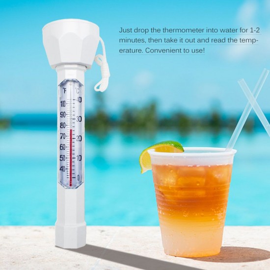 Swimming Pool Floating Thermometer Easily Readable Thermograph Water Temperature Testing Tool with String for Spa Pool Pond Hot Tub Swimming Pool Floating Thermometer Easily Readable Thermograph Water Temperature Testing Tool with String for Spa Pool Pond Hot Tub