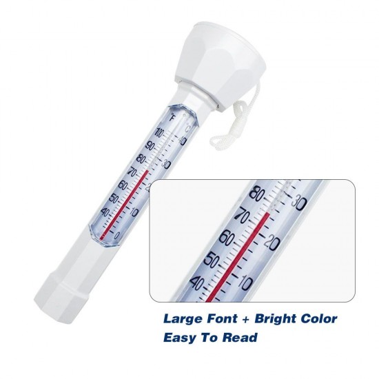 Swimming Pool Floating Thermometer Easily Readable Thermograph Water Temperature Testing Tool with String for Spa Pool Pond Hot Tub Swimming Pool Floating Thermometer Easily Readable Thermograph Water Temperature Testing Tool with String for Spa Pool Pond Hot Tub
