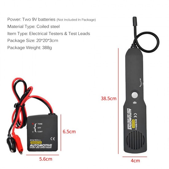 Automotive Electric Circuit Tester Open Short Circuit Finder Car Wire Tracker Auto Circuit Diagnostics Test Tool Automotive Electric Circuit Tester Open Short Circuit Finder Car Wire Tracker Auto Circuit Diagnostics Test Tool