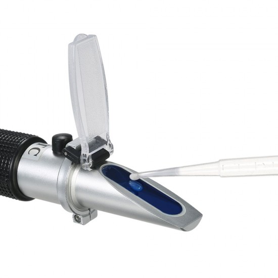 Portable Handheld ATC Alcohol Refractometer Liquor Volume Percent Tester with 0-80% Measuring Range Portable Handheld ATC Alcohol Refractometer Liquor Volume Percent Tester with 0-80% Measuring Range