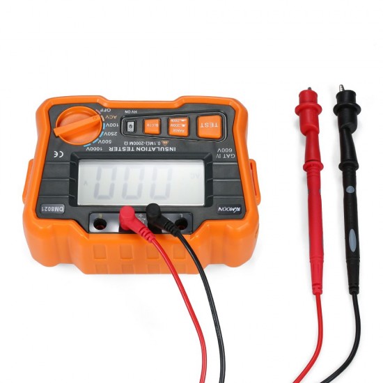 KKmoon Insulation Resistance Tester DCV ACV Meter 1000V Ground Megger Megohmmeter MegOhm Voltmeter w/LCD Backlight Display KKmoon Insulation Resistance Tester DCV ACV Meter 1000V Ground Megger Megohmmeter MegOhm Voltmeter w/LCD Backlight Display
