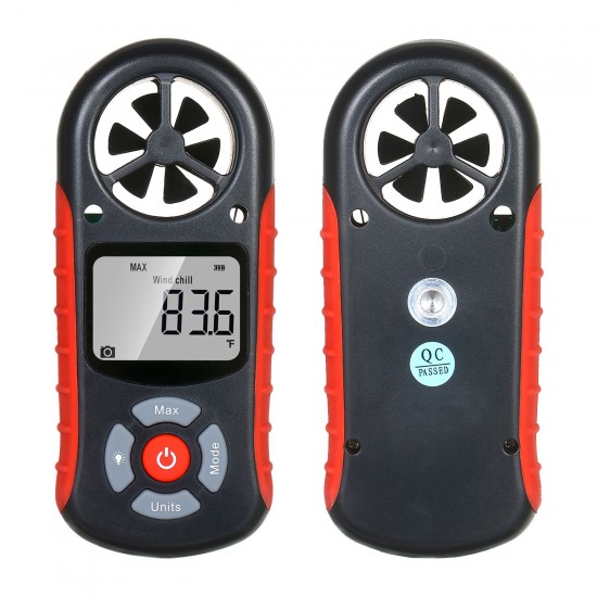 8 in 1 Handheld Digital Anemometer Wind Speed/Wind Chill/Temperature/Humidity/Heat Index/Dew Point/Barometric Pressure/Altitude Meter Digital Meteorograph with LCD Backlight 8 in 1 Handheld Digital Anemometer Wind Speed/Wind Chill/Temperature/Humidity/Heat Index/Dew Point/Barometric Pressure/Altitude Meter Digital Meteorograph with LCD Backlight