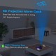 Projection Alarm Clock 180°Projector with FM Radio Snooze Function 4 Dimmer Dual Alarm USB Charging Digital Clock 12H/24H for Bedrooms Projection Alarm Clock 180°Projector with FM Radio Snooze Function 4 Dimmer Dual Alarm USB Charging Digital Clock 12H/24H for Bedrooms