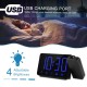 Projection Alarm Clock 180°Projector with FM Radio Snooze Function 4 Dimmer Dual Alarm USB Charging Digital Clock 12H/24H for Bedrooms Projection Alarm Clock 180°Projector with FM Radio Snooze Function 4 Dimmer Dual Alarm USB Charging Digital Clock 12H/24H for Bedrooms