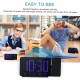Projection Alarm Clock 180°Projector with FM Radio Snooze Function 4 Dimmer Dual Alarm USB Charging Digital Clock 12H/24H for Bedrooms Projection Alarm Clock 180°Projector with FM Radio Snooze Function 4 Dimmer Dual Alarm USB Charging Digital Clock 12H/24H for Bedrooms