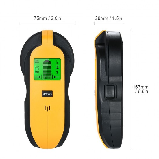 4 in 1 Wall Tester Stud Finder Sensor Wall Scanner with LCD Display for Wood AC Wire Metal Studs Detection 4 in 1 Wall Tester Stud Finder Sensor Wall Scanner with LCD Display for Wood AC Wire Metal Studs Detection