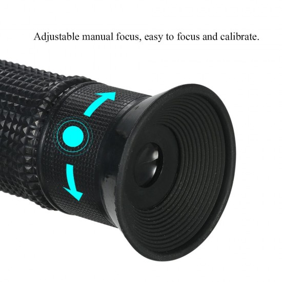 Portable Handheld ATC Alcohol Refractometer Liquor Volume Percent Tester with 0-80% Measuring Range Portable Handheld ATC Alcohol Refractometer Liquor Volume Percent Tester with 0-80% Measuring Range