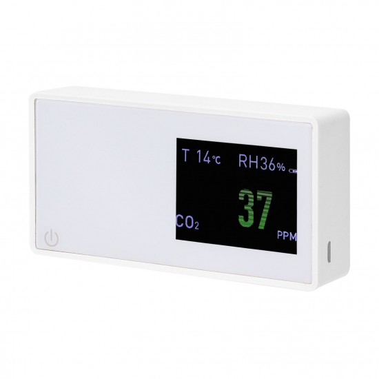 Household Air Quality Detector Multifunctional CO2 Tester with Carbon Dioxide Value Electricity Quantity Temperature Humidity Display Function Household Air Quality Detector Multifunctional CO2 Tester with Carbon Dioxide Value Electricity Quantity Temperature Humidity Display Function