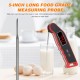 1.9-inch LED Digital Food Temperature Meter Instant Read Meat Soup Beverage Food Thermometer Accurate and Easy Cooking Thermometer with Magnet Adsorption for Cooking Grilling BBQ 1.9-inch LED Digital Food Temperature Meter Instant Read Meat Soup Beverage Food Thermometer Accurate and Easy Cooking Thermometer with Magnet Adsorption for Cooking Grilling BBQ