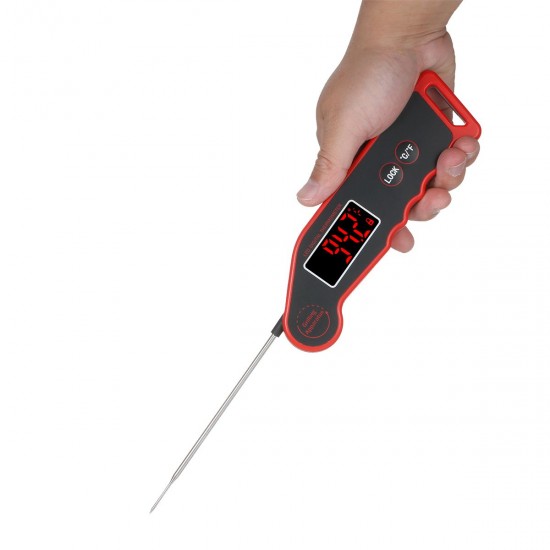 1.9-inch LED Digital Food Temperature Meter Instant Read Meat Soup Beverage Food Thermometer Accurate and Easy Cooking Thermometer with Magnet Adsorption for Cooking Grilling BBQ 1.9-inch LED Digital Food Temperature Meter Instant Read Meat Soup Beverage Food Thermometer Accurate and Easy Cooking Thermometer with Magnet Adsorption for Cooking Grilling BBQ
