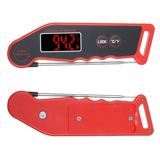 1.9-inch LED Digital Food Temperature Meter Instant Read Meat Soup Beverage Food Thermometer Accurate and Easy Cooking Thermometer with Magnet Adsorption for Cooking Grilling BBQ 1.9-inch LED Digital Food Temperature Meter Instant Read Meat Soup Beverage Food Thermometer Accurate and Easy Cooking Thermometer with Magnet Adsorption for Cooking Grilling BBQ
