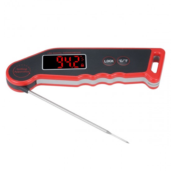 1.9-inch LED Digital Food Temperature Meter Instant Read Meat Soup Beverage Food Thermometer Accurate and Easy Cooking Thermometer with Magnet Adsorption for Cooking Grilling BBQ 1.9-inch LED Digital Food Temperature Meter Instant Read Meat Soup Beverage Food Thermometer Accurate and Easy Cooking Thermometer with Magnet Adsorption for Cooking Grilling BBQ