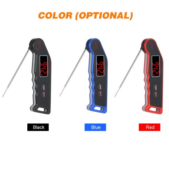1.9-inch LED Digital Food Temperature Meter Instant Read Meat Soup Beverage Food Thermometer Accurate and Easy Cooking Thermometer with Magnet Adsorption for Cooking Grilling BBQ 1.9-inch LED Digital Food Temperature Meter Instant Read Meat Soup Beverage Food Thermometer Accurate and Easy Cooking Thermometer with Magnet Adsorption for Cooking Grilling BBQ