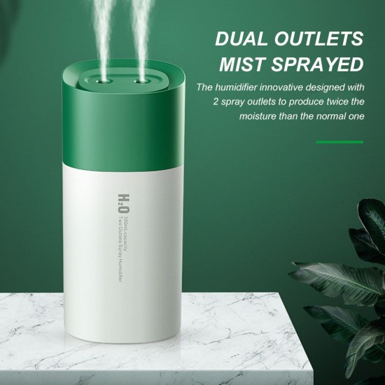 USB Humidifier 350ml Two Outlets Spray Humidifier with Colorful Night Light for Home Office Dormitory Car USB Humidifier 350ml Two Outlets Spray Humidifier with Colorful Night Light for Home Office Dormitory Car