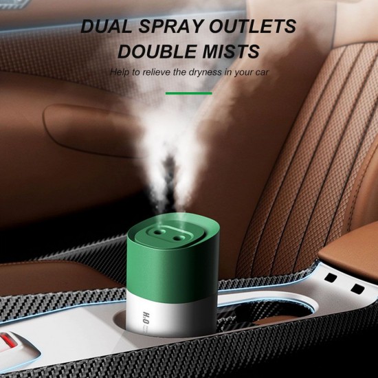 USB Humidifier 350ml Two Outlets Spray Humidifier with Colorful Night Light for Home Office Dormitory Car USB Humidifier 350ml Two Outlets Spray Humidifier with Colorful Night Light for Home Office Dormitory Car