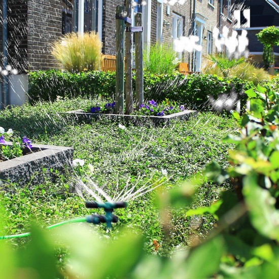 360 Degree Rotating Sprinkler with Three-arm Sprayer and Plastic Ground Plug Irrigation Sprinkler with Adjustable Nozzle Automatic Rotary Sprinkler Irrigation Tool for Watering Garden Lawn 360 Degree Rotating Sprinkler with Three-arm Sprayer and Plastic Ground Plug Irrigation Sprinkler with Adjustable Nozzle Automatic Rotary Sprinkler Irrigation Tool for Watering Garden Lawn