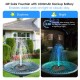 Solar Fountain Pump 3W Solar Powered Outdoor Bird Bath Fountain 7 Spray Patterns Water Pump with Colored LED Lights Battery Backup for Garden Pond Pool Fish Tank Aquarium and Pet Solar Fountain Pump 3W Solar Powered Outdoor Bird Bath Fountain 7 Spray Patterns Water Pump with Colored LED Lights Battery Backup for Garden Pond Pool Fish Tank Aquarium and Pet