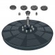 Solar Fountain Pump 3W Solar Powered Outdoor Bird Bath Fountain 7 Spray Patterns Water Pump with Colored LED Lights Battery Backup for Garden Pond Pool Fish Tank Aquarium and Pet Solar Fountain Pump 3W Solar Powered Outdoor Bird Bath Fountain 7 Spray Patterns Water Pump with Colored LED Lights Battery Backup for Garden Pond Pool Fish Tank Aquarium and Pet