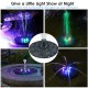Solar Fountain Pump 3W Solar Powered Outdoor Bird Bath Fountain 7 Spray Patterns Water Pump with Colored LED Lights Battery Backup for Garden Pond Pool Fish Tank Aquarium and Pet Solar Fountain Pump 3W Solar Powered Outdoor Bird Bath Fountain 7 Spray Patterns Water Pump with Colored LED Lights Battery Backup for Garden Pond Pool Fish Tank Aquarium and Pet