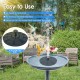 Solar Fountain Pump 3W Solar Powered Outdoor Bird Bath Fountain 7 Spray Patterns Water Pump with Colored LED Lights Battery Backup for Garden Pond Pool Fish Tank Aquarium and Pet Solar Fountain Pump 3W Solar Powered Outdoor Bird Bath Fountain 7 Spray Patterns Water Pump with Colored LED Lights Battery Backup for Garden Pond Pool Fish Tank Aquarium and Pet