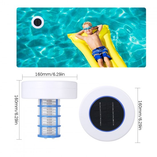 Solar Power Swimming Pool Purifier Solar Pool-Ionizer Swimming Pool Water Algae Inhibition Chlorine-Free Water Processor Solar Power Swimming Pool Purifier Solar Pool-Ionizer Swimming Pool Water Algae Inhibition Chlorine-Free Water Processor