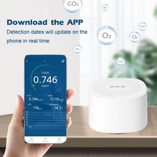 Carbon Dioxide CO2 Detector Air Quality Tester Formaldehyde Detector High Sensitive Poisoning Detector Indoor Formaldehyde Testing Machine Carbon Dioxide CO2 Detector Air Quality Tester Formaldehyde Detector High Sensitive Poisoning Detector Indoor Formaldehyde Testing Machine