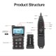 Multi-functional LCD Network Cable Tester Wire Tracker PoE Checker Inline PoE Voltage and Current Tester with Cable Tester with Illuminate Function Multi-functional LCD Network Cable Tester Wire Tracker PoE Checker Inline PoE Voltage and Current Tester with Cable Tester with Illuminate Function