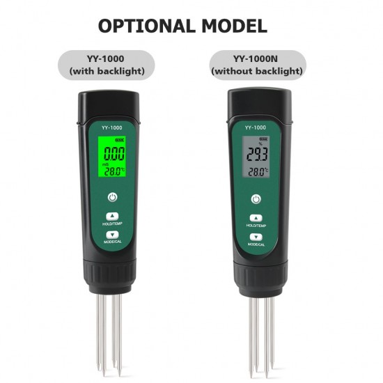 3-In-1 Digital Soil Tester LED Screen with Backlight Soil EC / Humidity / Temperature Meter Plant Moisture Meter Hygrometer Household Gardening Potted Soil Testing Instrument 3-In-1 Digital Soil Tester LED Screen with Backlight Soil EC / Humidity / Temperature Meter Plant Moisture Meter Hygrometer Household Gardening Potted Soil Testing Instrument