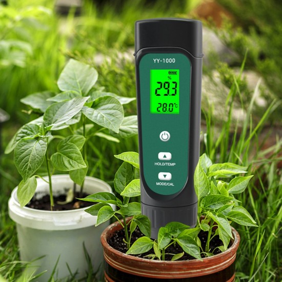 3-In-1 Digital Soil Tester LED Screen with Backlight Soil EC / Humidity / Temperature Meter Plant Moisture Meter Hygrometer Household Gardening Potted Soil Testing Instrument 3-In-1 Digital Soil Tester LED Screen with Backlight Soil EC / Humidity / Temperature Meter Plant Moisture Meter Hygrometer Household Gardening Potted Soil Testing Instrument