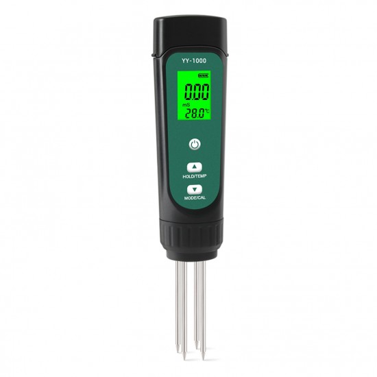 3-In-1 Digital Soil Tester LED Screen with Backlight Soil EC / Humidity / Temperature Meter Plant Moisture Meter Hygrometer Household Gardening Potted Soil Testing Instrument 3-In-1 Digital Soil Tester LED Screen with Backlight Soil EC / Humidity / Temperature Meter Plant Moisture Meter Hygrometer Household Gardening Potted Soil Testing Instrument