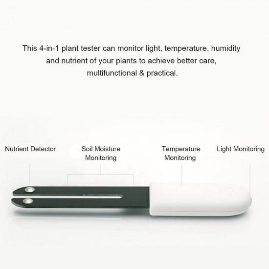 4-In-1 Digital Soil Tester for Soil Moisture + Soil Nutrient + Light + Temperature Meter Plant Tester Flower Soil Monitor Plant Moisture Meter Hygrometer Household Gardening Potted Soil Testing Instrument 4-In-1 Digital Soil Tester for Soil Moisture + Soil Nutrient + Light + Temperature Meter Plant Tester Flower Soil Monitor Plant Moisture Meter Hygrometer Household Gardening Potted Soil Testing Instrument