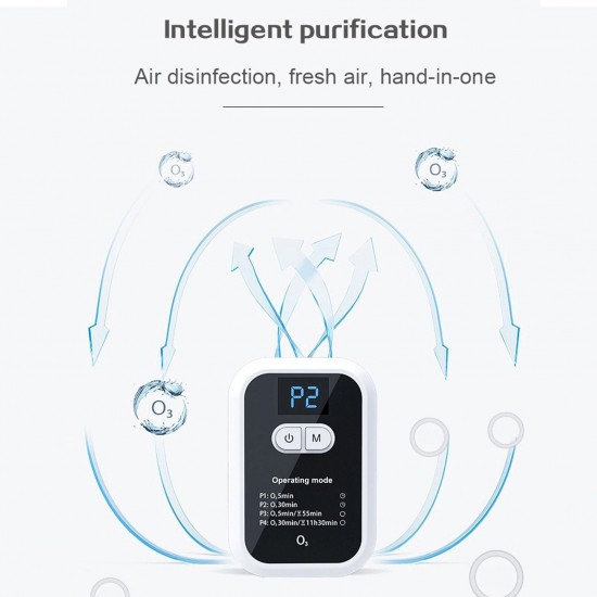 Ozone Generator Mini Air Purifier Ionizer Deodorizer Sterilizer Portable for Bathroom Kitchen Living Room Remove Smoking Cooking Pets Odor 100mg/h Ozone Generator Mini Air Purifier Ionizer Deodorizer Sterilizer Portable for Bathroom Kitchen Living Room Remove Smoking Cooking Pets Odor 100mg/h