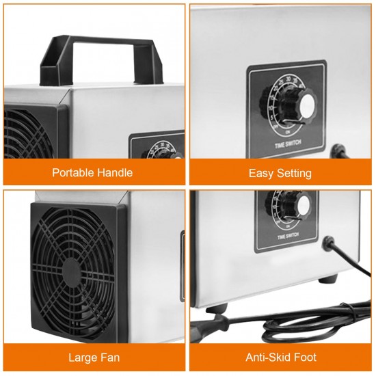 Home Use Ozonator Machine Multi-Functional Air Purifier Odor Remover Industrial Portable Deodorizer for Vehicle/Workshop/Shed/Bathroom Home Use Ozonator Machine Multi-Functional Air Purifier Odor Remover Industrial Portable Deodorizer for Vehicle/Workshop/Shed/Bathroom
