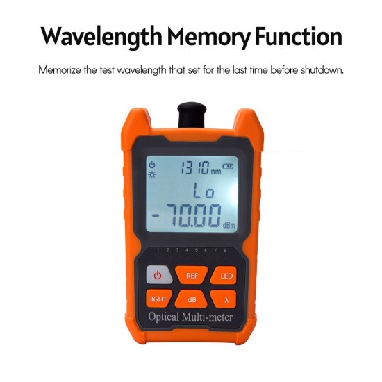 Mini Optical Power-Meter Portable Leds Lighting High Precise Network Fiber Optic Cable Tester Tools Mini Optical Power-Meter Portable Leds Lighting High Precise Network Fiber Optic Cable Tester Tools