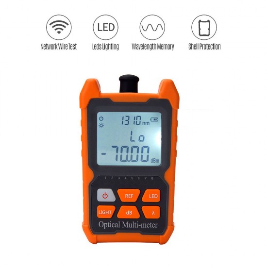 Mini Optical Power-Meter Portable Leds Lighting High Precise Network Fiber Optic Cable Tester Tools Mini Optical Power-Meter Portable Leds Lighting High Precise Network Fiber Optic Cable Tester Tools