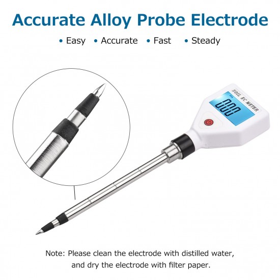 Soil EC Meter Digital Soil Tester with Backlight Screen Portable Soil Salinity Tester for Greenhouse Garden Farm Orchard Soil EC Meter Digital Soil Tester with Backlight Screen Portable Soil Salinity Tester for Greenhouse Garden Farm Orchard