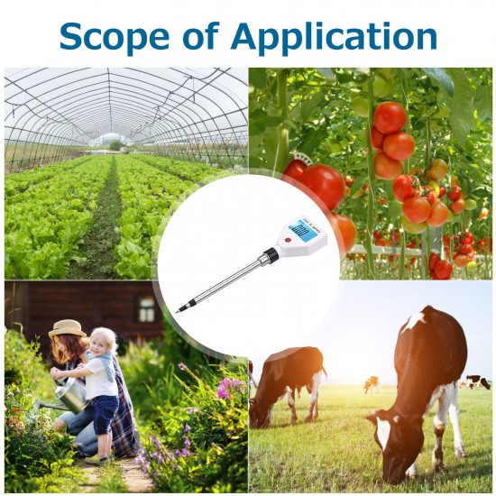 Soil EC Meter Digital Soil Tester with Backlight Screen Portable Soil Salinity Tester for Greenhouse Garden Farm Orchard Soil EC Meter Digital Soil Tester with Backlight Screen Portable Soil Salinity Tester for Greenhouse Garden Farm Orchard