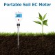 Soil EC Meter Digital Soil Tester with Backlight Screen Portable Soil Salinity Tester for Greenhouse Garden Farm Orchard Soil EC Meter Digital Soil Tester with Backlight Screen Portable Soil Salinity Tester for Greenhouse Garden Farm Orchard