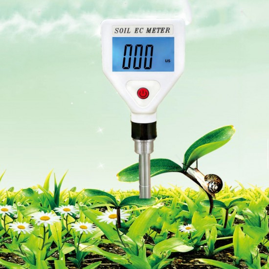 Soil EC Meter Digital Soil Tester with Backlight Screen Portable Soil Salinity Tester for Greenhouse Garden Farm Orchard Soil EC Meter Digital Soil Tester with Backlight Screen Portable Soil Salinity Tester for Greenhouse Garden Farm Orchard
